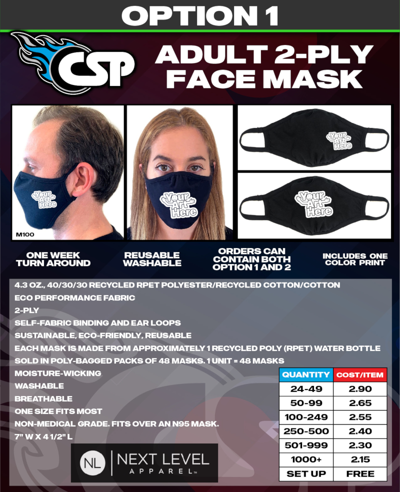 Next Level M100 - Face Mask